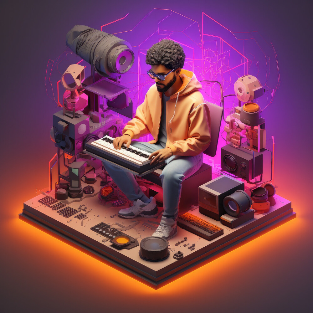 Modern workspace focused on innovation and technology