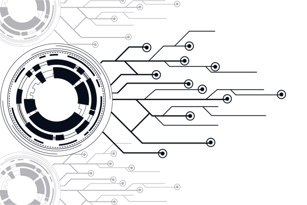 Forme décorative section contact Boost Audience